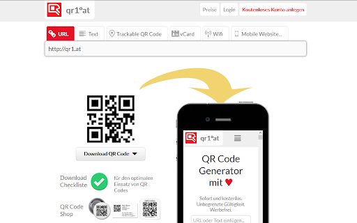 QR Code Generator - qr1.at