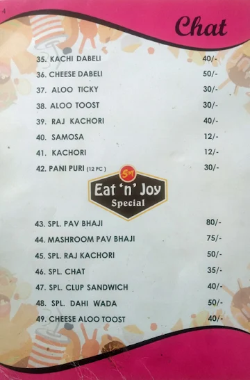 Eat N Joy menu 