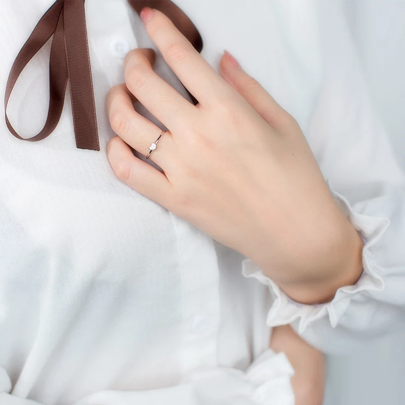S925 Sterling Zilver English LOVE LOVE Hartvormige Ring