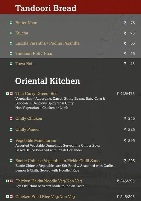 Cafe Soho menu 