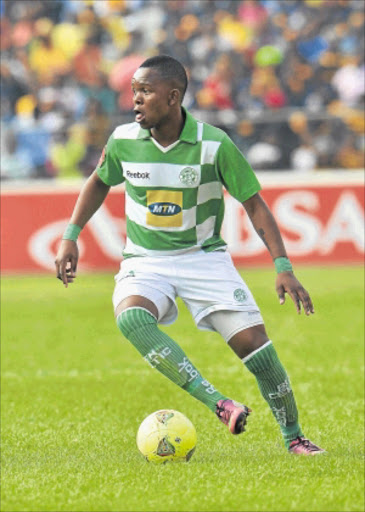 GOOD FORM : Bloemfontein Celtic striker Lerato Manzini Photo: Gallo Images