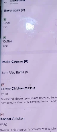 Kabab Chini menu 2