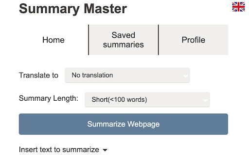 Summary Master