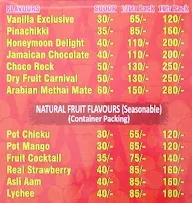 The Max Ice Cream menu 2