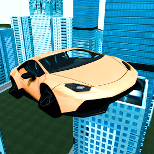 Futuristic Flying Car logo