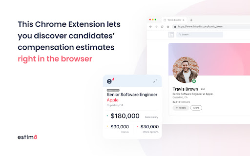 Estim8.ai — shows current salary on Linkedin