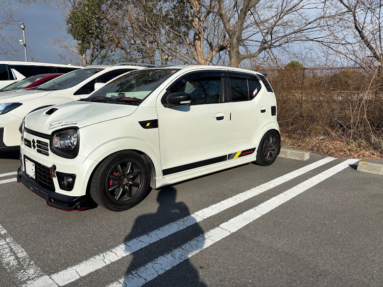 アルトワークスのいつもイイネ&コメントありがとうございます🙇‍♂️・オフ会・ブレーキキャリパーが見たい・まだまだ寒いに関するカスタム事例の投稿画像4枚目