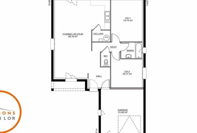  Vente Terrain + Maison - Terrain : 709m² - Maison : 108m² à Besançon (25000) 