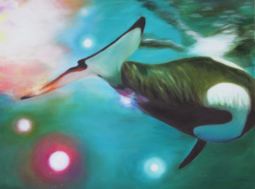 <p>
	Orca Tail - from Starry Night Sea Light</p>
<p>
	oil on canvas</p>
<p>
	22x28</p>
<p>
	$750</p>
