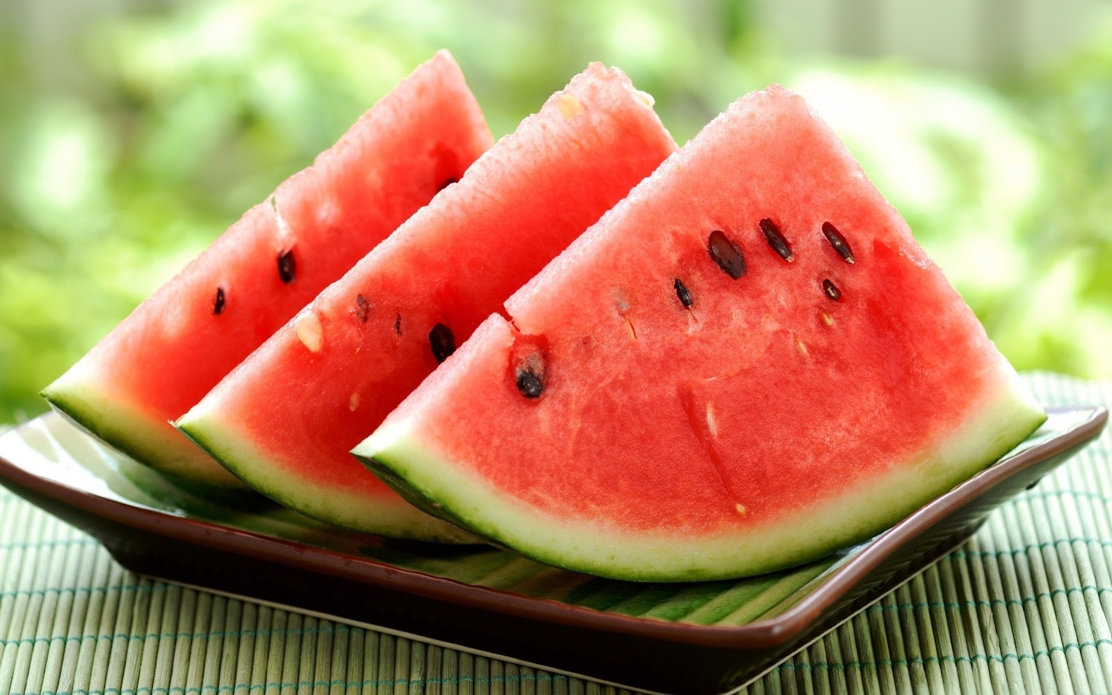 Watermelon cut into wedges