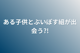 ある子供とぶいぽす組が出会う?!