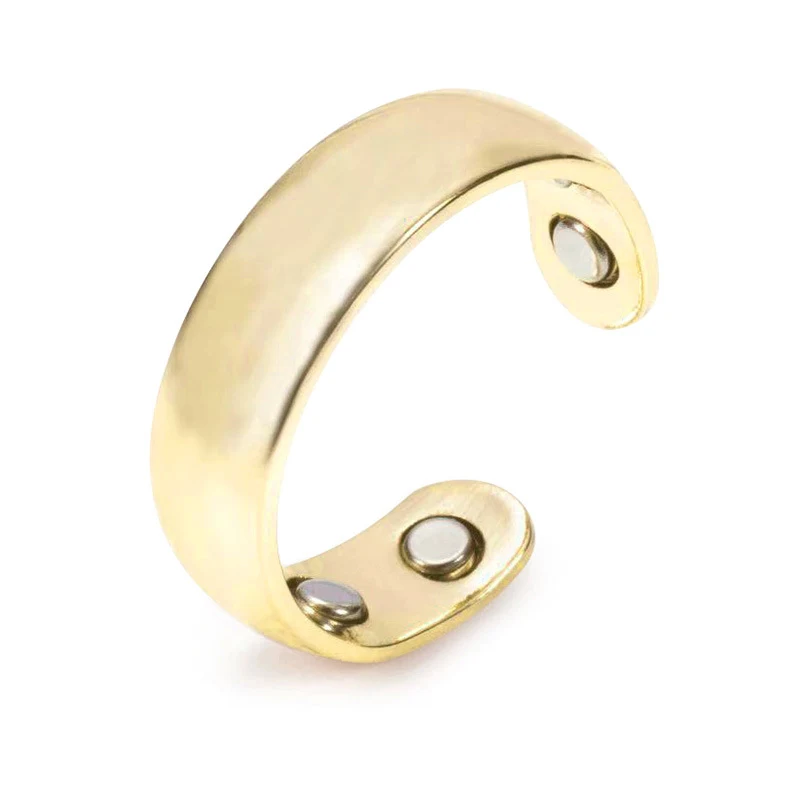 Elektroplated magnetisch koperen openingsring, verstelbaar, modern design en gemakkelijk te dragen. Een perfect sieraad voor dagelijks gebruik.