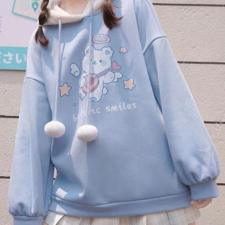 Veste de style universitaire Manteau Mori Plus Épaississement en velours