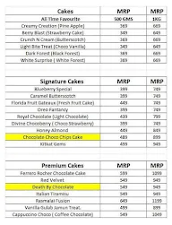 Winni Cakes & More menu 2