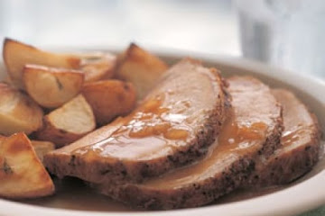 Roast Pork Loin with Pan Sauce
