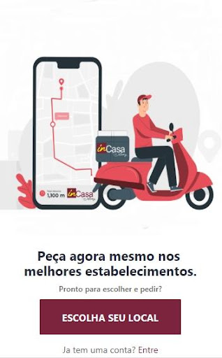 inCasa Delivery - de Comida, Mercado e Farmácia.