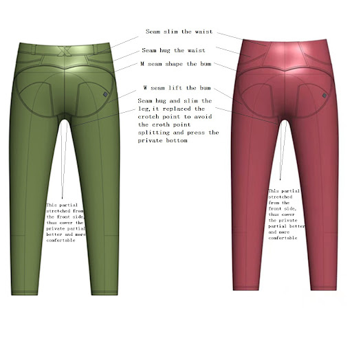 Title 10, Shascullfites Melody Olive Middle Waist Shaping...