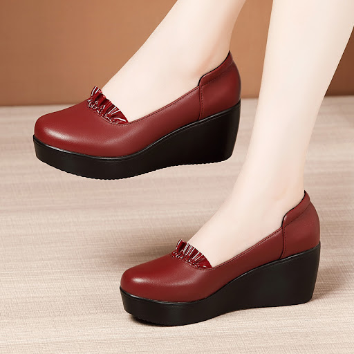 Title 2, Fashion Ladies Platform Flat Shoes for Comfort ...
