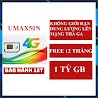 Sim 4G 1 Năm Sim Viettel 4G 12Umax50N 1 Tỷ Gb / V120N 120Gb/ Tháng + Gọi Free / D500