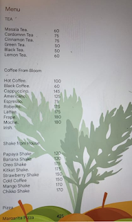 The Coffee Bloom menu 1