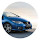 Blue car hot car new tab page HD theme