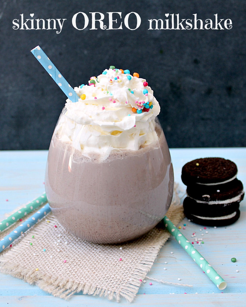 Skinny High Protein Oreo Milkshake Earthly Taste