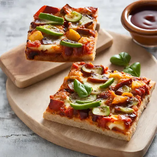 BBQ Veg Bread Pizza