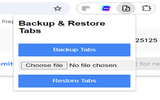 Tab Backup