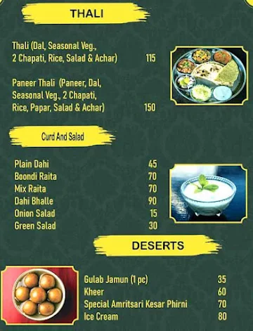 Amritsar Junction menu 