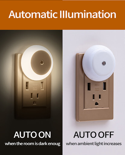 Title 2, Small Induction Night Lamp with Plug Light Cont...