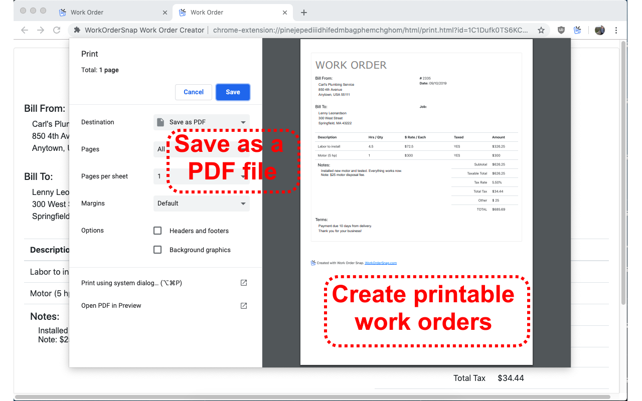 WorkOrderSnap Work Order Creator Preview image 6