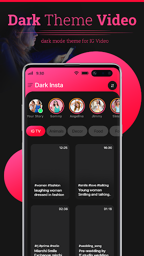 Dark Mode Theme For IStagram