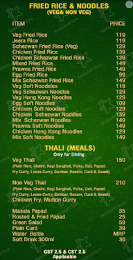 Yagnesh Virat Multi Cuisine Family Restaurant menu 1