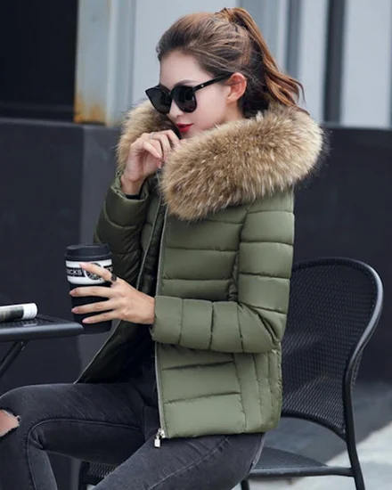 Winter Coat Female Jacket New 2023 Hooded Parka Warm Big ... - 3