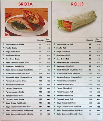 Shawarma King menu 