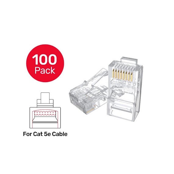 Hạt Mạng Cat6 Rj45 | Tốc Độ Đường Truyền 1000 Mbps | Bảo Hành 12 Tháng | Nguyên Hộp 100 Đầu Bấm