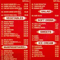 Karim's Mughlai Zaiqa menu 2