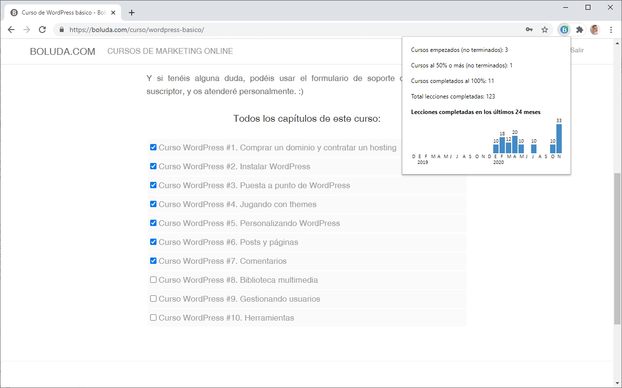 Boluda Courses Tracker Preview image 1