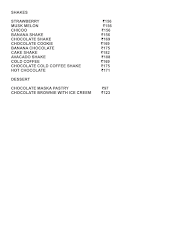 The Bhooka-Soor menu 2