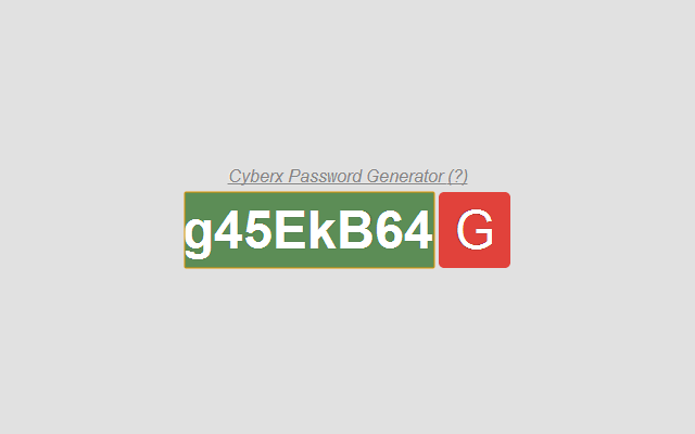 Cyberx Password Generator Preview image 2