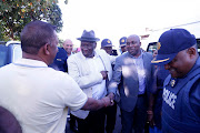 Police Minister Mr Bheki Cele together KZN MEC for Transport, Community Safety and Liaison Mr Mxolisi Kaunda interacting with taxi operators at Chatsworth Taxi Rank to respond to the community demands raised after the fatal shooting of a nine-year-old Sadia Sukraj. 