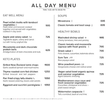 Seasonal Tastes - The Westin menu 