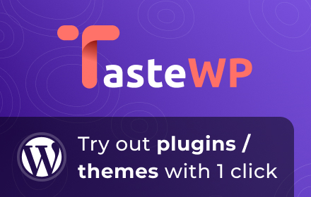 TasteWP: Free WordPress Instances small promo image