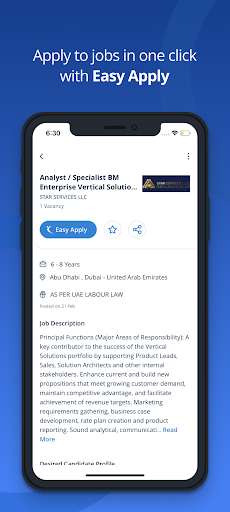 Screenshot Naukrigulf - Job Search App