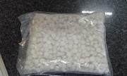 The 1,000 mandrax tablets found in Cape Town in Friday.