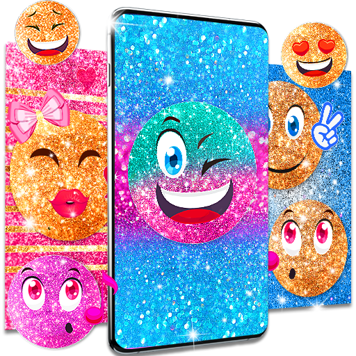 Emoji glitter live wallpaper