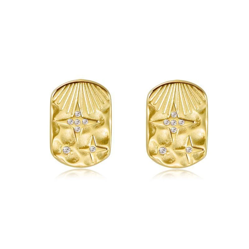 Boucles d'oreilles en acier inoxydable pour femmes, tendance et durables, hypoallergéniques, pour un look quotidien et spécial.