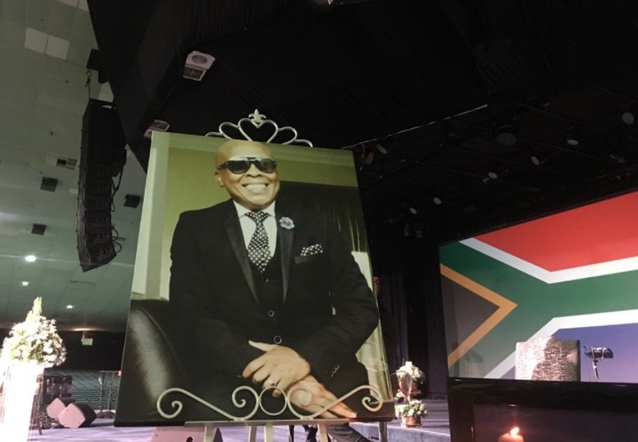 Robbie Malinga's funeral is currently underway at the Grace Bible Church.