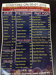 Sri Himani Fruit Juice And Fast Food Centre menu 3