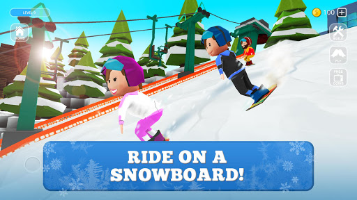 Snowboard Craft: Freeski, Sled Simulator Games 3D